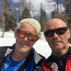 Zwei Ehrenobmänner auf einsamer Skitour